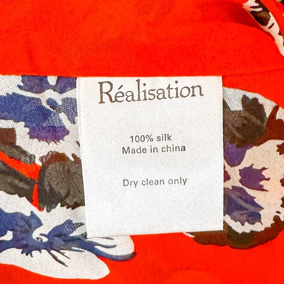 Realisation Par Ozzie dress in pansy (red / multi floral print), size S - Picture 4 of 4